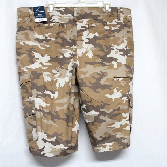 NWT George Men’s Desert Camo Below the Knee Messenger Or Cargo Style Shorts - Picture 6 of 13